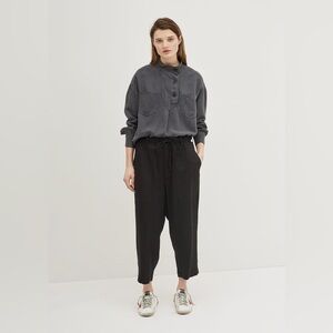 6397 Lyocell Cropped Utility Drawstring Pant